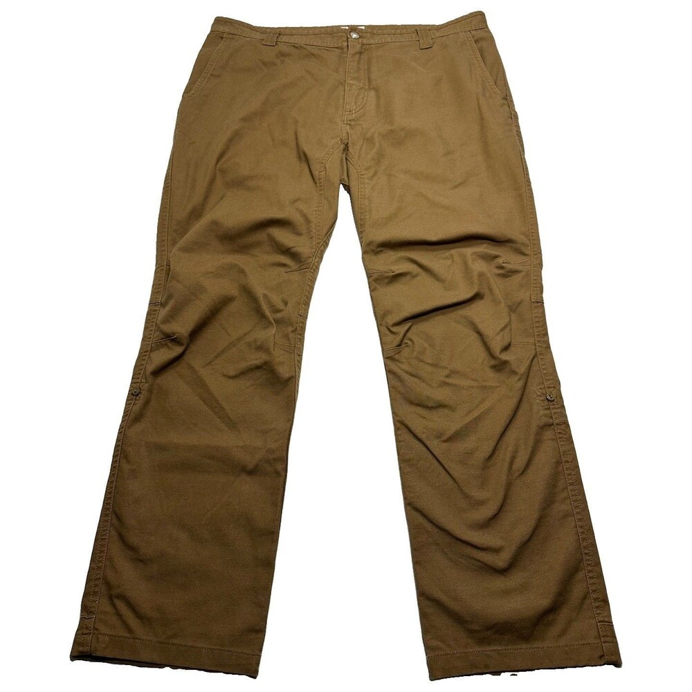 Men's LIVSN Flex Canvas Pants Size 38 x 30L Brown 121-FCP